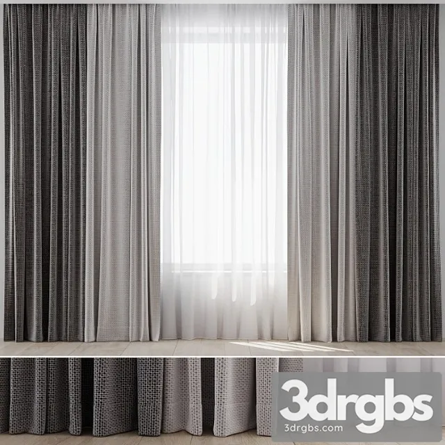 Curtains 09 2 3D Model Download