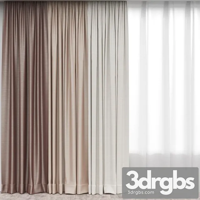 Curtains 1 3D Model Free