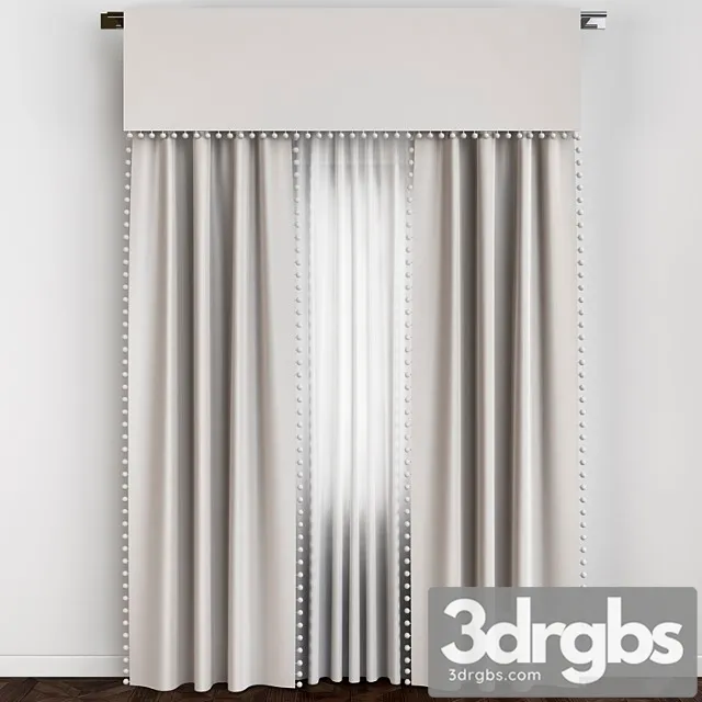 Curtains 106 3D Model Free