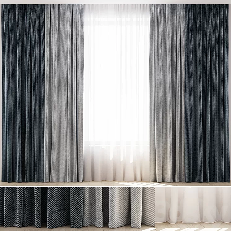 Curtains 12 3D Model