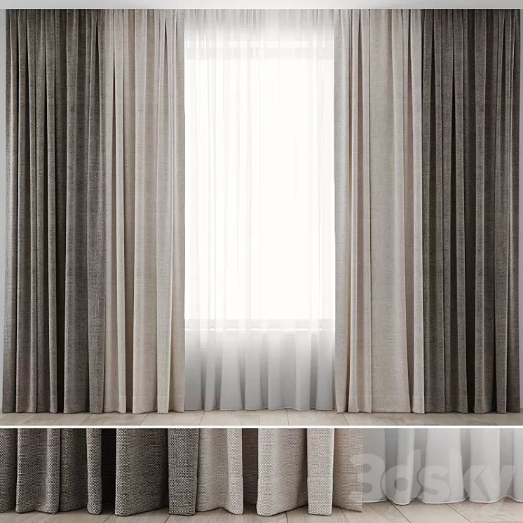 Curtains 13 3D Model