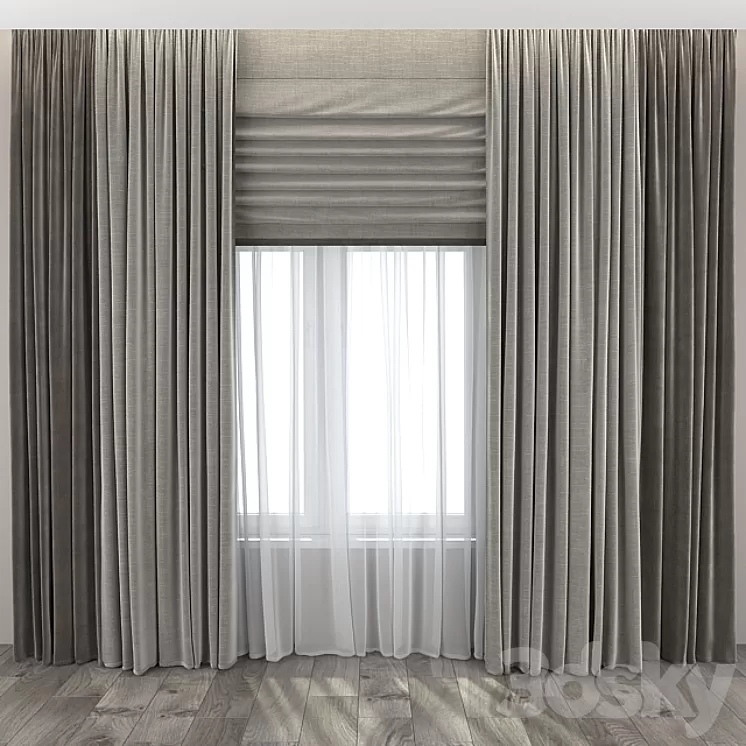 Curtains 13 3D Model