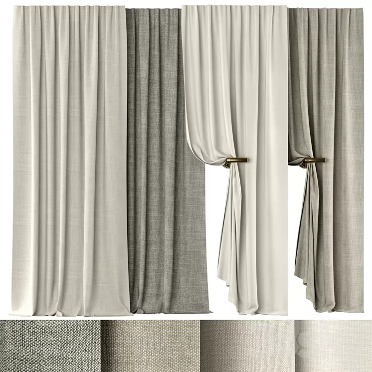 Curtains 135 | Kvadrat | Artic 3D Model