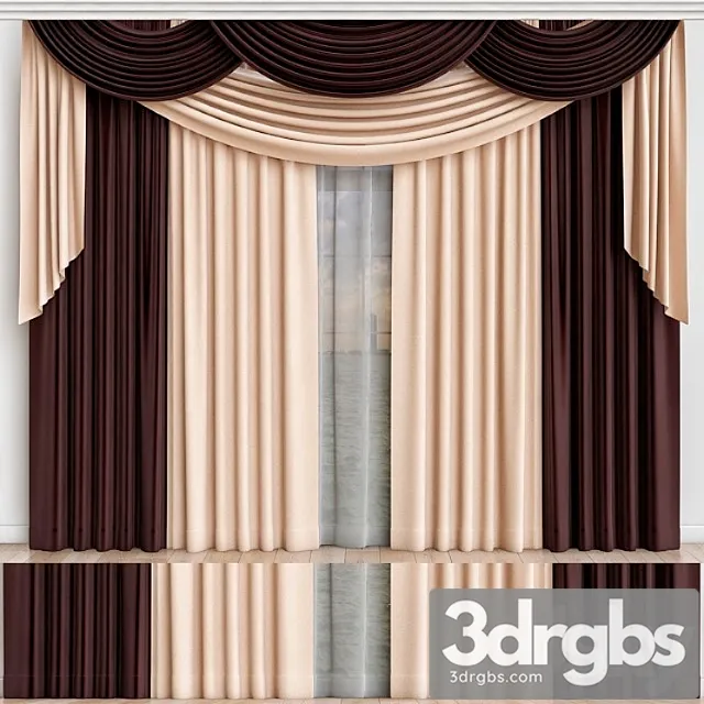 Curtains 14 3D Model Free