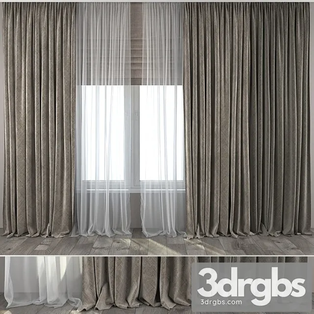 Curtains 16 3D Model Free