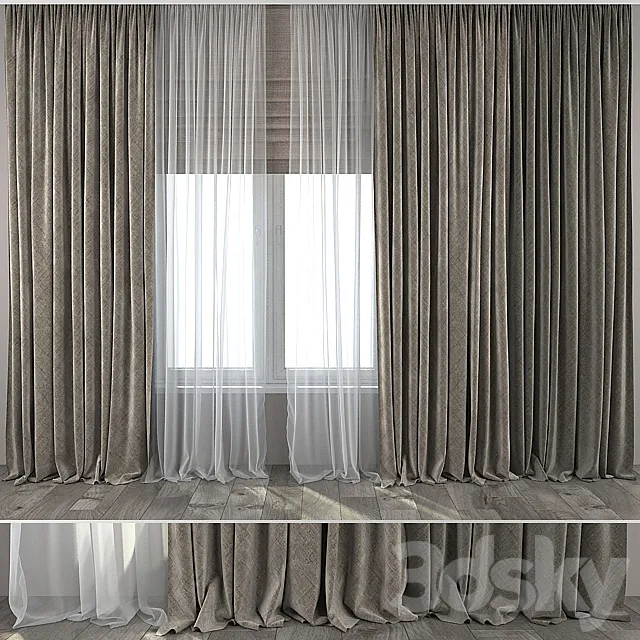 Curtains 16 3D Model