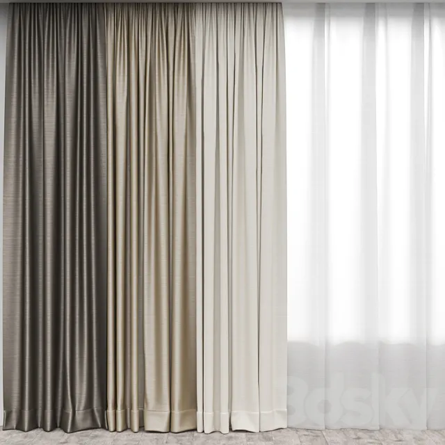 Curtains 2 3D Model