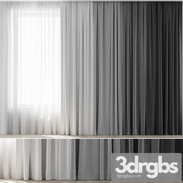 Curtains 20 3 3D Model Free