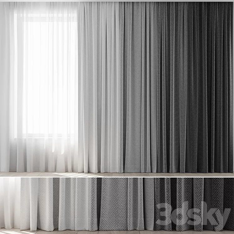 Curtains 20 3D Model