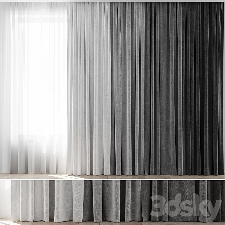 Curtains 24 3D Model