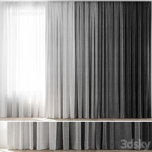 Curtains 24 3D Model