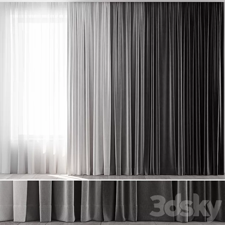 Curtains 27 3D Model