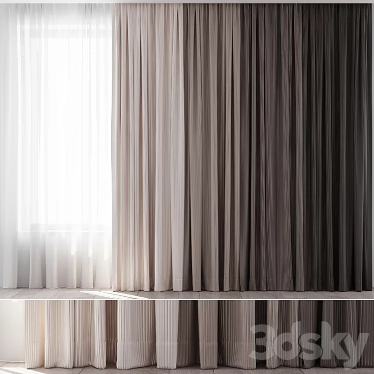 Curtains 28 3D Model