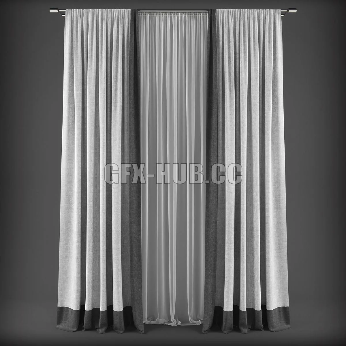 Curtains 314 3D Model