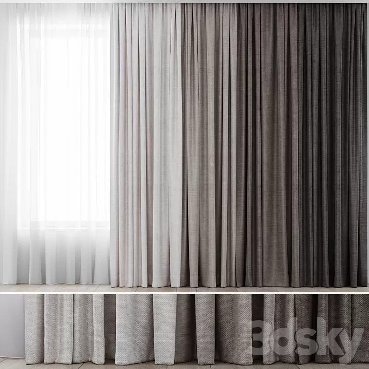 Curtains 32 3D Model