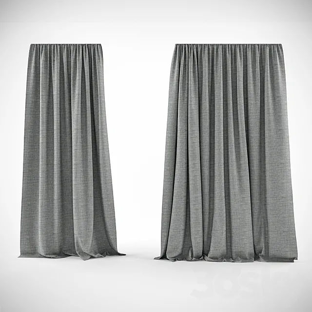Curtains 3D Model