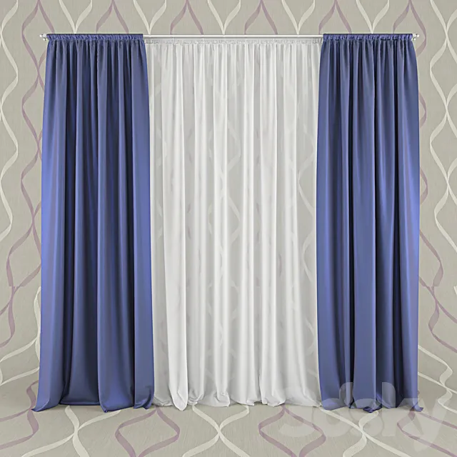Curtains 3D Model