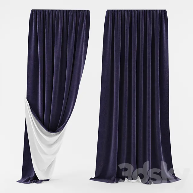 Curtains 3D Model