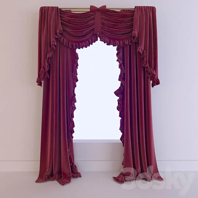 Curtains 3D Model