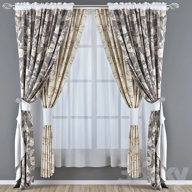 Curtains 3D Model
