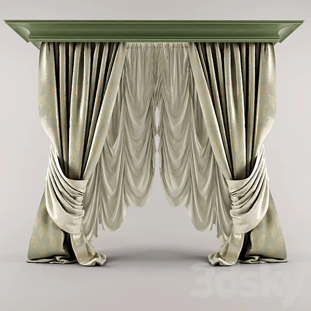 Curtains 3D Model
