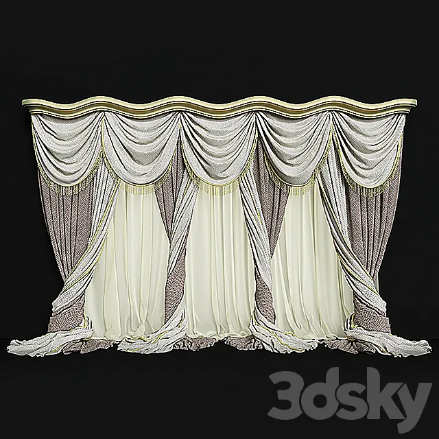 Curtains 3D Model