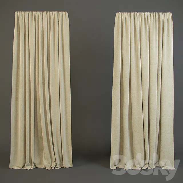 curtains 3D Model