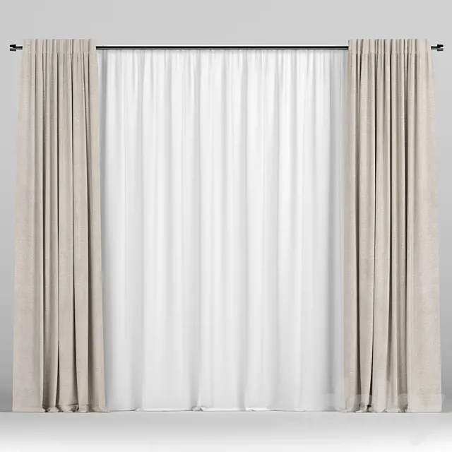 Curtains 3D Model