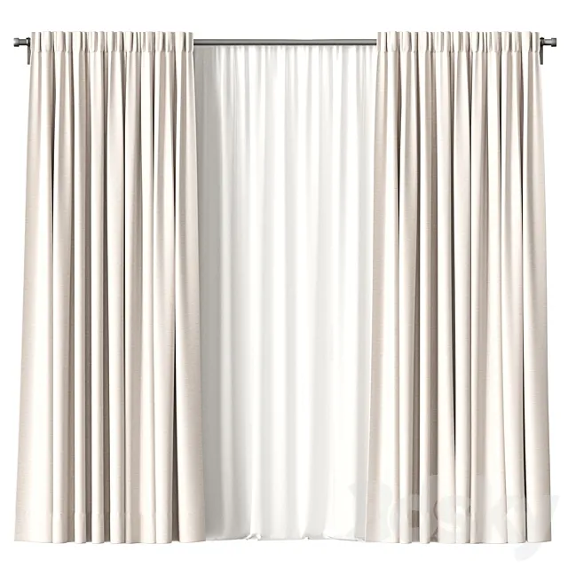 Curtains 3D Model