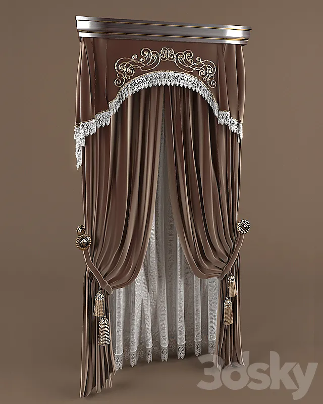 curtains 3D Model