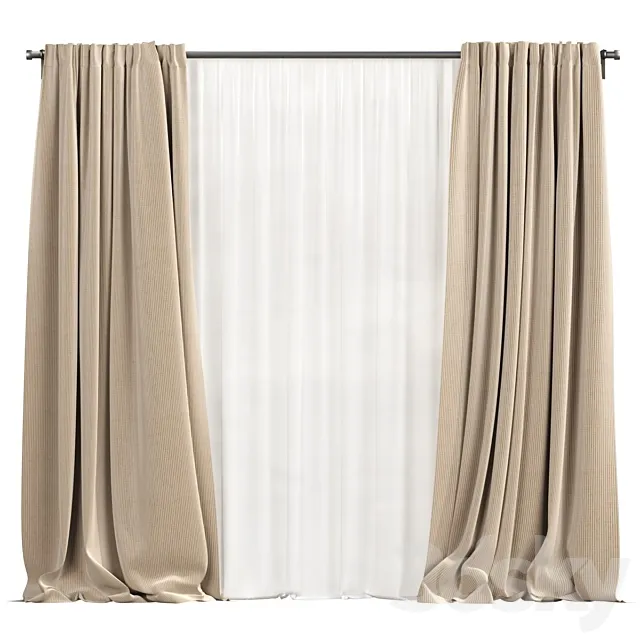 Curtains 3D Model