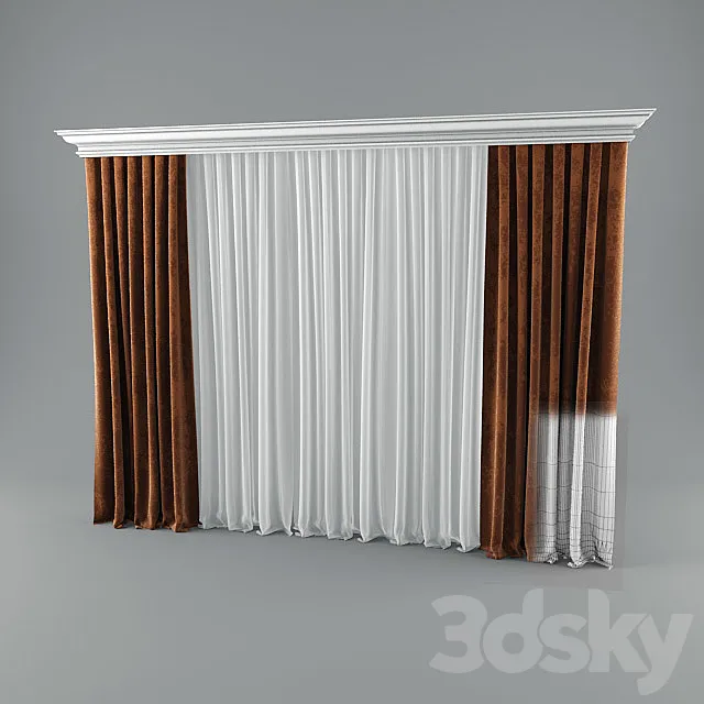 Curtains 3D Model