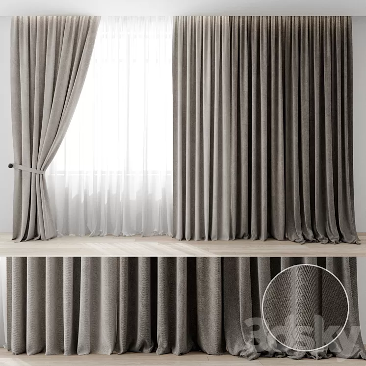Curtains 3D Model