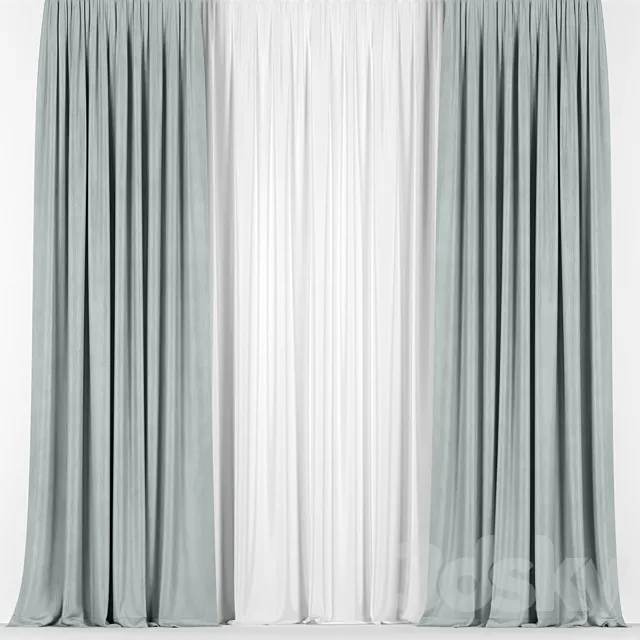 Curtains 3D Model