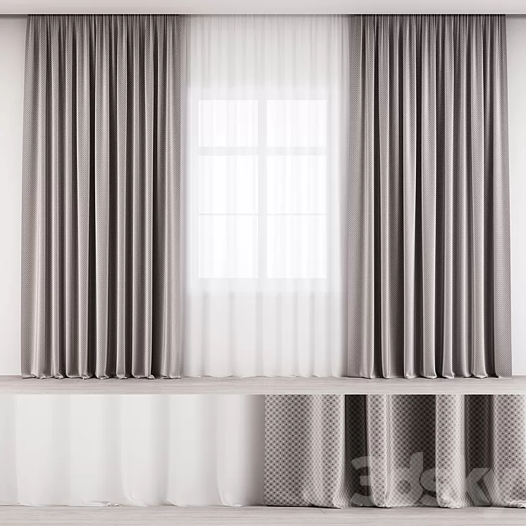 Curtains 3D Model