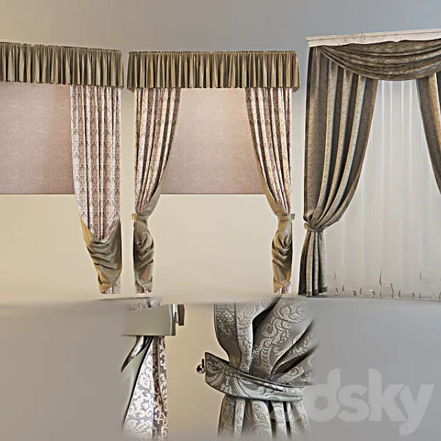 curtains 3D Model