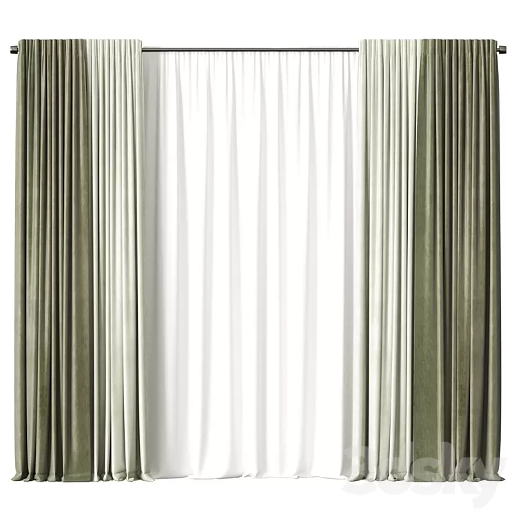 Curtains 3D Model Free