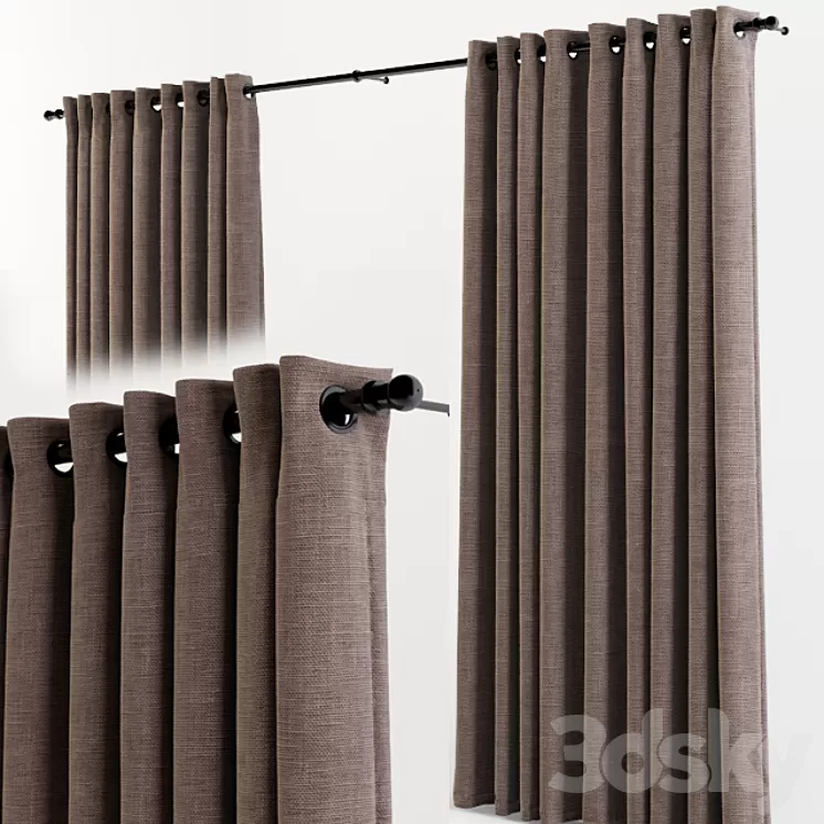 Curtains 3D Model