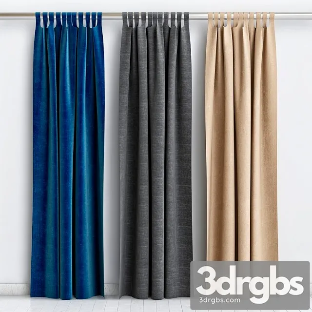 Curtains 4 3 3D Model Free