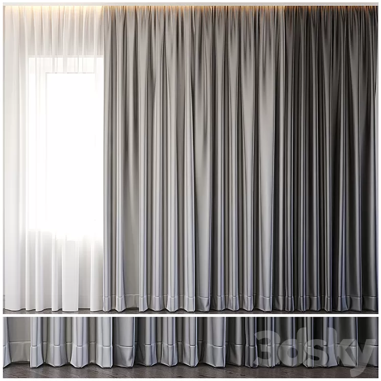 Curtains 4 3D Model