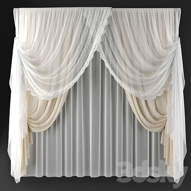curtains 47 3DModel
