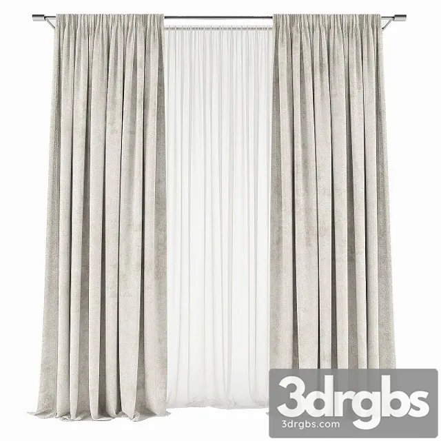Curtains 531 3D Model Free