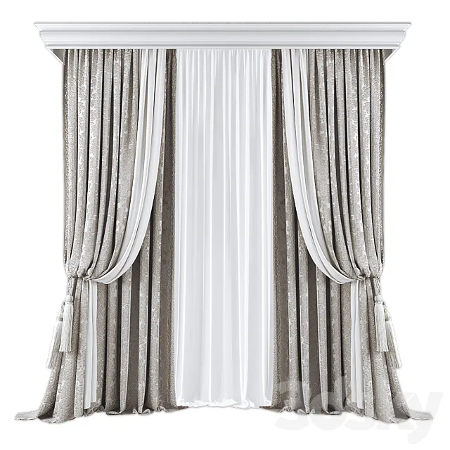 Curtains 590 3D Model