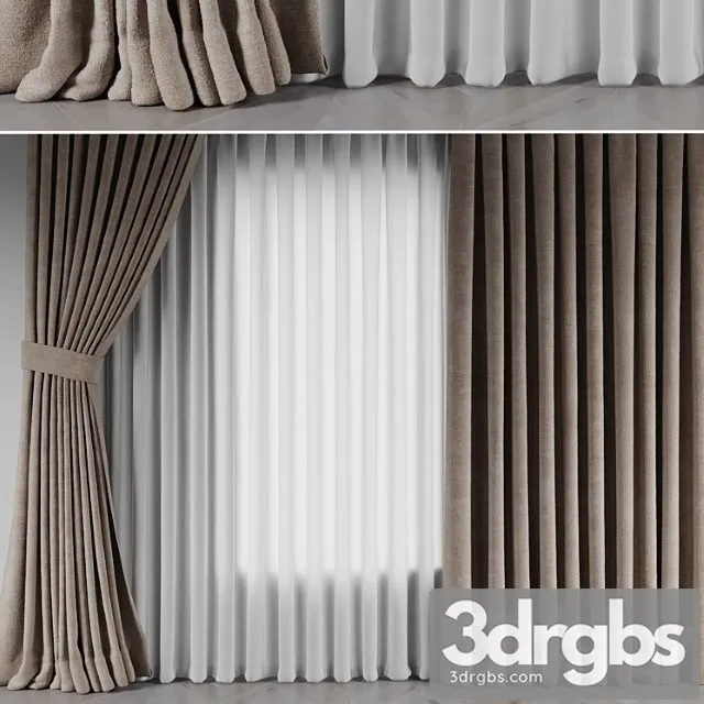 Curtains 6 3D Model Free
