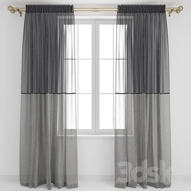 Curtains 6 3D Model