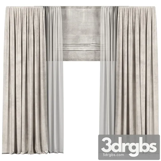 Curtains 674 3D Model Free
