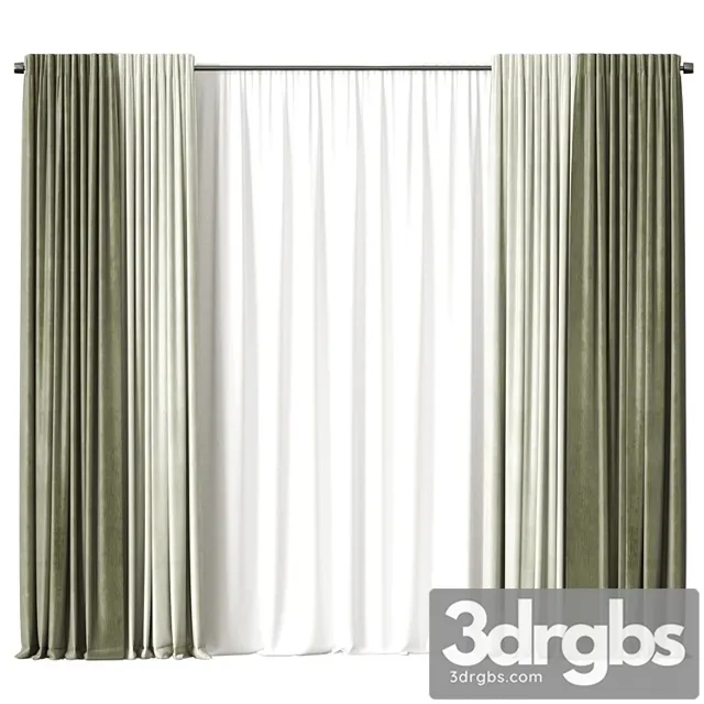 Curtains 758 3D Model Free