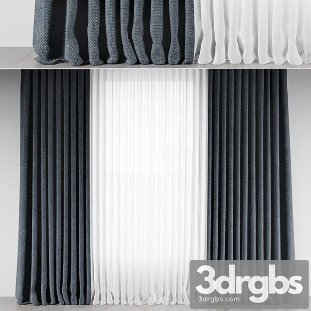 Curtains 8 3D Model Free