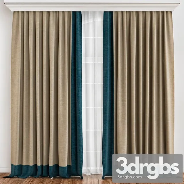 Curtains 86 3D Model Free