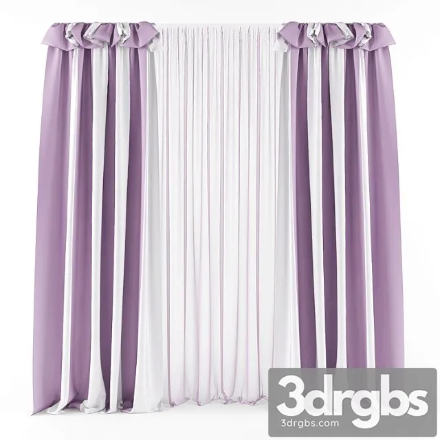 Curtains 90 1 3D Model Free